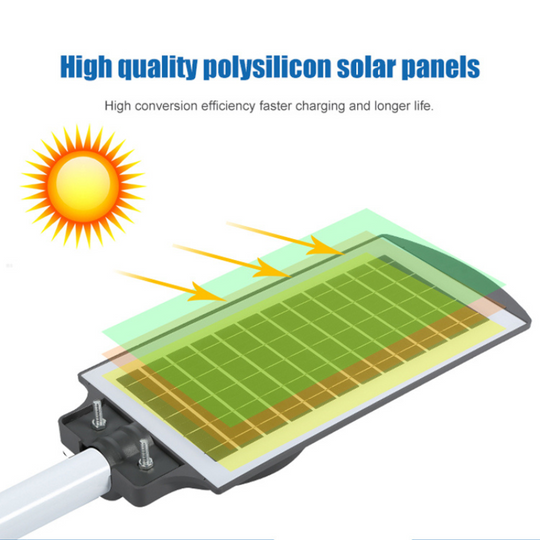 FOCO SOLAR LED 120W SENSOR DE MOVIMIENTO + SOPORTE DE INSTALACION