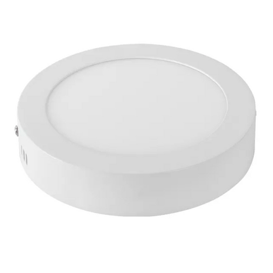 PLAFON LED 12W SOBREPUESTO REDONDO LUZ CALIDA / FRIA