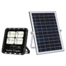 REFLECTOR SOLAR LED CUERPO ALUMINIO NEGRO 30W BATERIA LiFePo4 5AH
