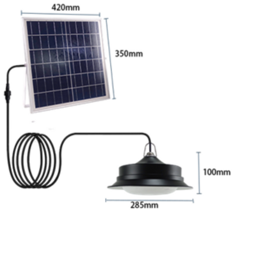 FOCO SOLAR TIPO CAMPANA 80W / BATERIA LiFePo4 15AH