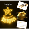 LUZ SOLAR LED CASCADA ESTRELLA 3 MTS. LUZ MULTICOLOR / CALIDA