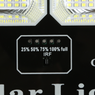 REFLECTOR SOLAR LED CUERPO ALUMINIO NEGRO 300W BATERIA LiFePo4 25AH