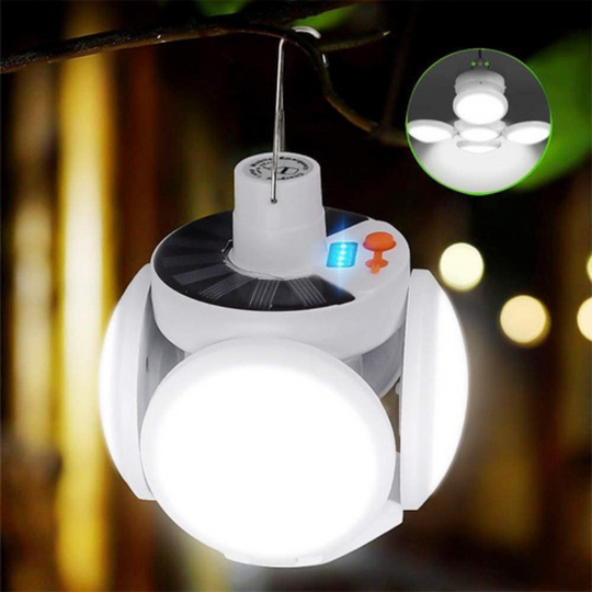 AMPOLLETA SOLAR LED DE EMERGENCIA RECARGABLE / 40 W