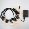 GUIRNALDA SOLAR AMPOLLETAS LED LUZ CÁLIDA 3500K