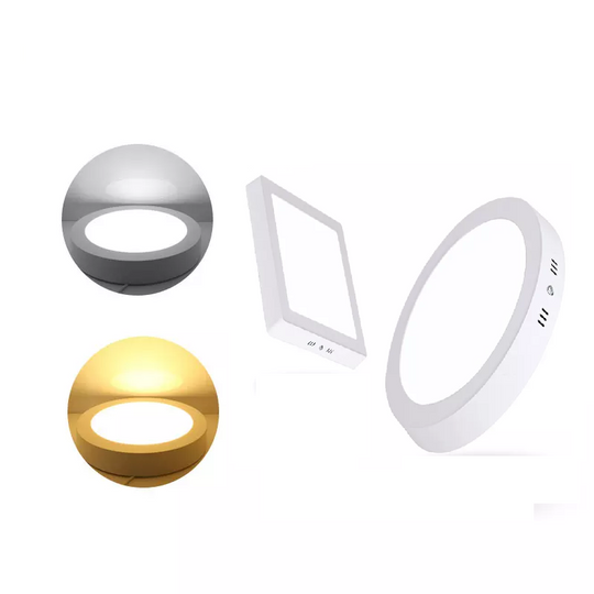 PLAFON LED 12W SOBREPUESTO REDONDO LUZ CALIDA / FRIA