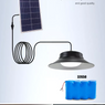 FOCO SOLAR TIPO CAMPANA 80W / BATERIA LiFePo4 15AH