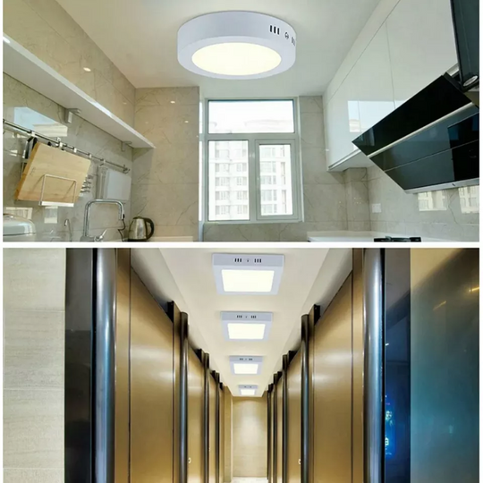 PLAFON LED 12W SOBREPUESTO REDONDO LUZ CALIDA / FRIA