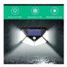 PACK X 4 FOCO SOLAR APLIQUE 114 LED