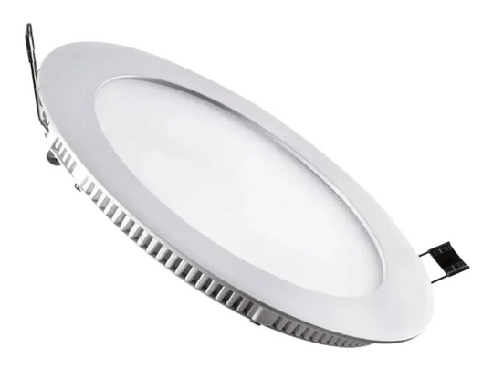 Foco Panel Led 12w Embutido Redondo Luz Calida