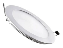 Foco Panel Led 12w Embutido Redondo Luz Calida