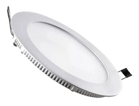 Foco Panel Led 12w Embutido Redondo Luz Calida