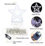 LUZ SOLAR LED CASCADA ESTRELLA 3 MTS. LUZ MULTICOLOR / CALIDA