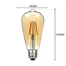 PACK X 10 AMPOLLETAS LED VINTAGE ESTILO RETRO  4W