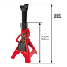 CABALLETES/SOPORTE DE ACERO 3 TON. PACK 2 UNDS.