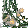 LUZ SOLAR NAVIDEÑA LED ESTILO DECORACIÓN HOJAS Y FLORES 6MTS.