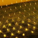 LUZ SOLAR NAVIDEÑA CÁLIDA TIPO MALLA DE 88LEDS TRAMADO ESTRELLA