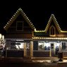 LUZ SOLAR NAVIDEÑA CÁLIDA TIPO MALLA DE 88LEDS TRAMADO ESTRELLA